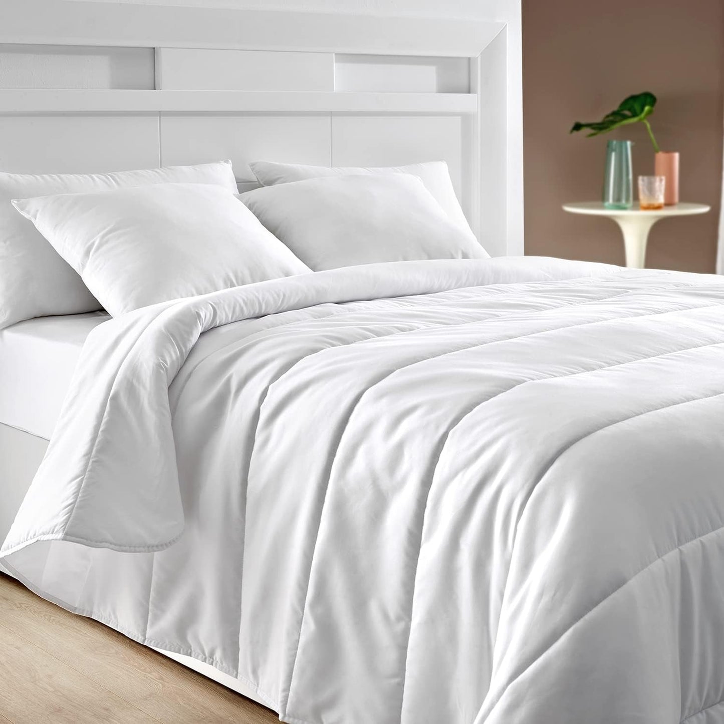 Couette Pikolin Home, fibre, blanc, Lit 135/140-220 X 220 Cm, 2 Couettes et couettes Naty Shop