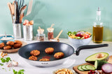 Tefal Poêle principale 20 cm, acier inoxydable Avec revêtement antiadhésif Naty Shop Casseroles et Poêles