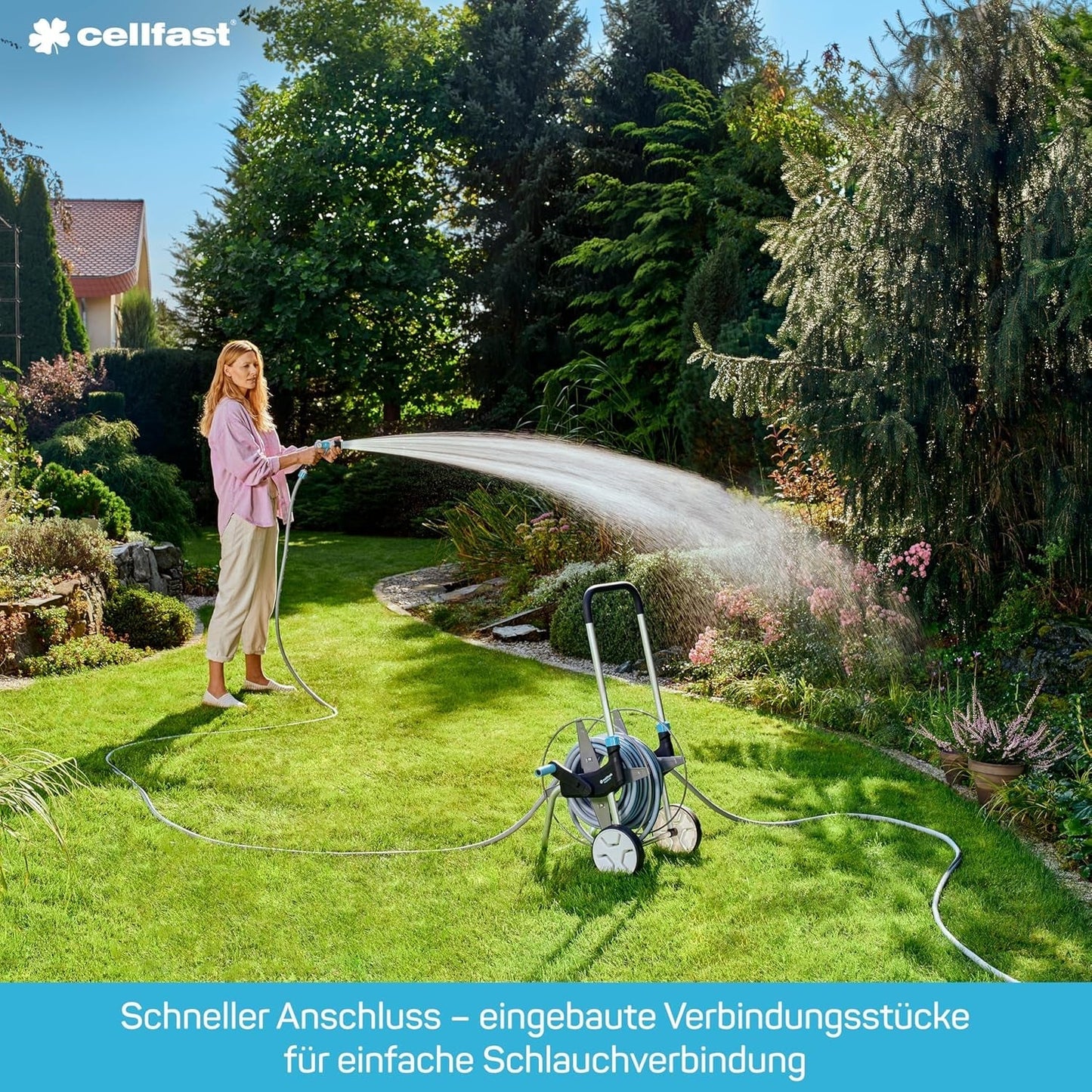 Tuyau d'irrigation goutte à goutte, tuyau d'irrigation 1/2 ", 7,5 m, ensemble de 3 tuyaux