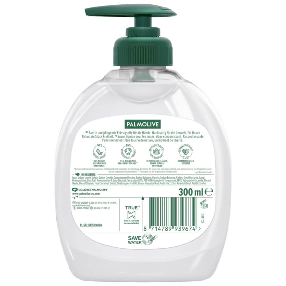 Savon liquide pour les mains Palmolive, coffret 6 x 300 ml Naty Shop