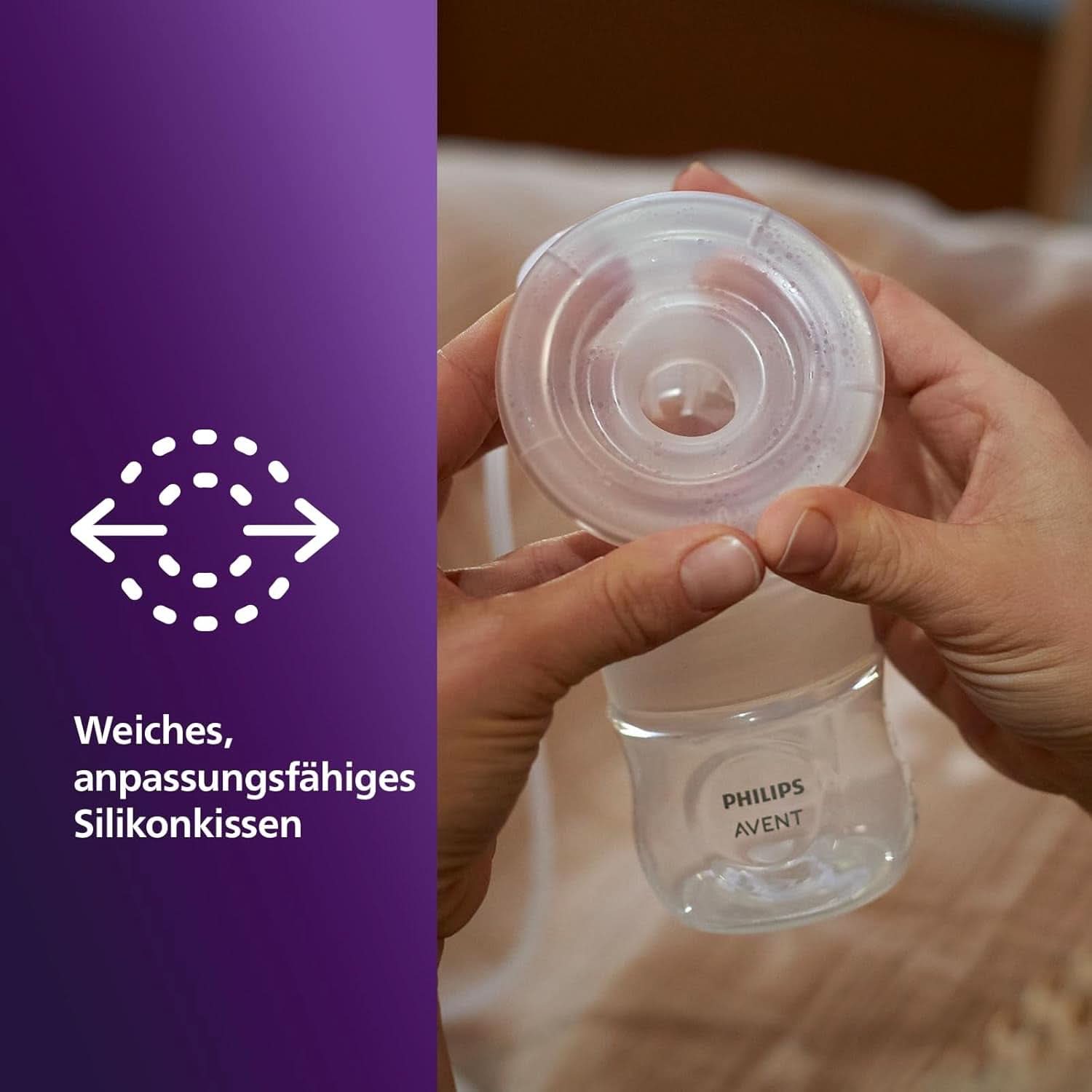 Pompe à lait électronique Philips Avent Premium - Avec technologie de mouvement naturel, Wiederaufladbarem Akku, Timer-Anzeige (Modèle SCF396/31) Accessoires Alimentation et allaitement Bebe Naty Shop