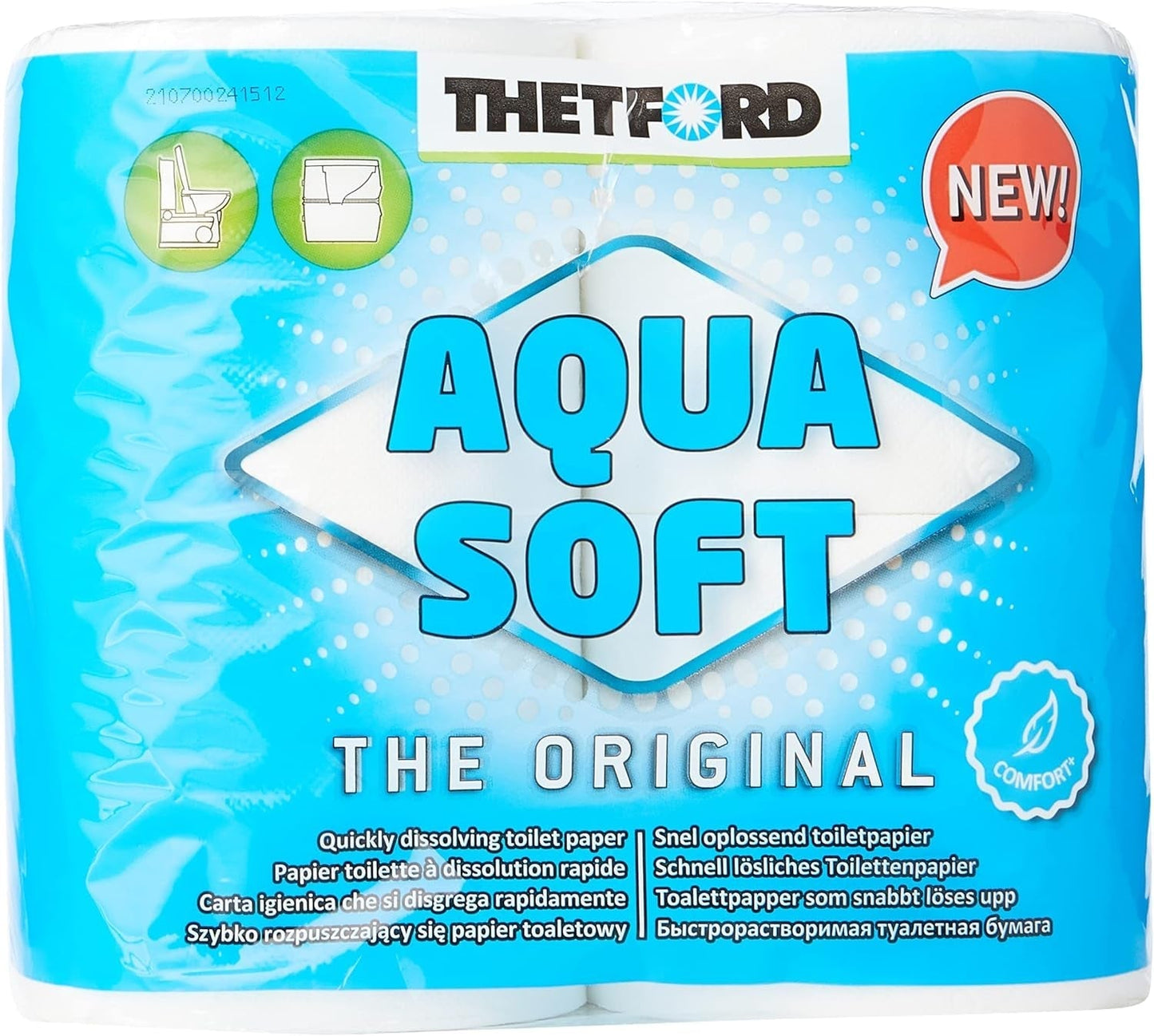 Papier toilette Aqua doux papier toilette Portable 4 rouleaux/bouteilles toilettes de Camping papier toilette de Camping en plein air
