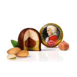 Reber Mozart Balls - Sachet de Confiserie de 8 Pièces - Véritables Boules Reber Mozart Chocolat Noir, Massepain & Nougat - 1 x 160g