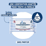 Paquet de 8 paquets de lingettes nettoyantes compostables à l'eau, 50 unités