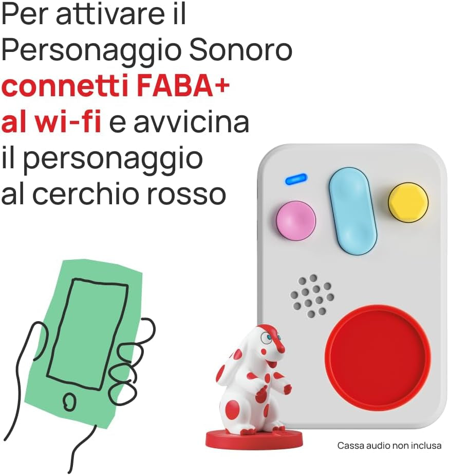 Figurine sonore - Petites histoires de Pimpa - Histoires et contes sonores pour garçons et filles 1-3 ans - Audible avec histoires et +, jeu éducatif version italienne Bebe Toys Naty Shop