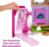 Disney Princess HMV99 - Poupée mobile Raiponce et tour de jeu amusante tout autour, 6 aires de jeux et 15 accessoires, inspirée du film Disney, jouets pour poupées de 3 ans Naty Shop Dolls