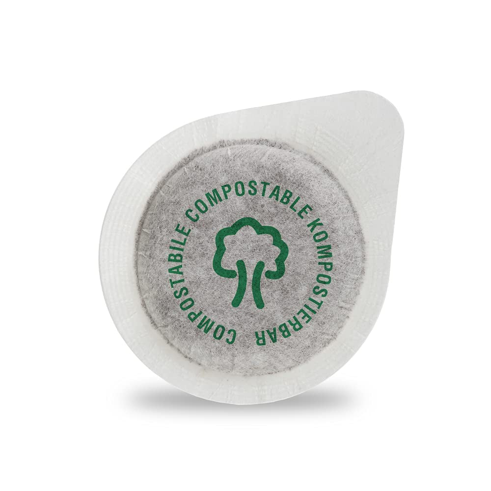 Caffè Borbone Kompostierbare Kaffeepads, Gold-Kaffeemischung - 100 tampons - Compatible avec les tampons en papier ESE System 44 mm