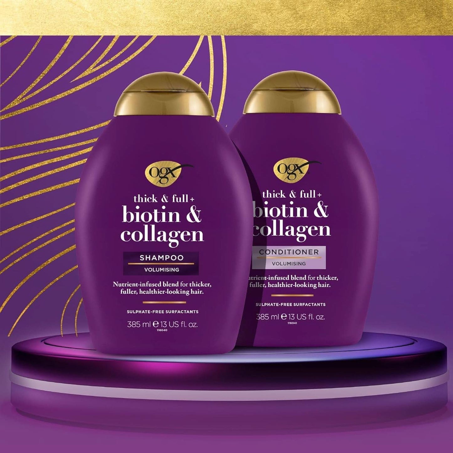 OGX Shampoing biotine et collagène, 385 ml Douche et bain Naty Shop