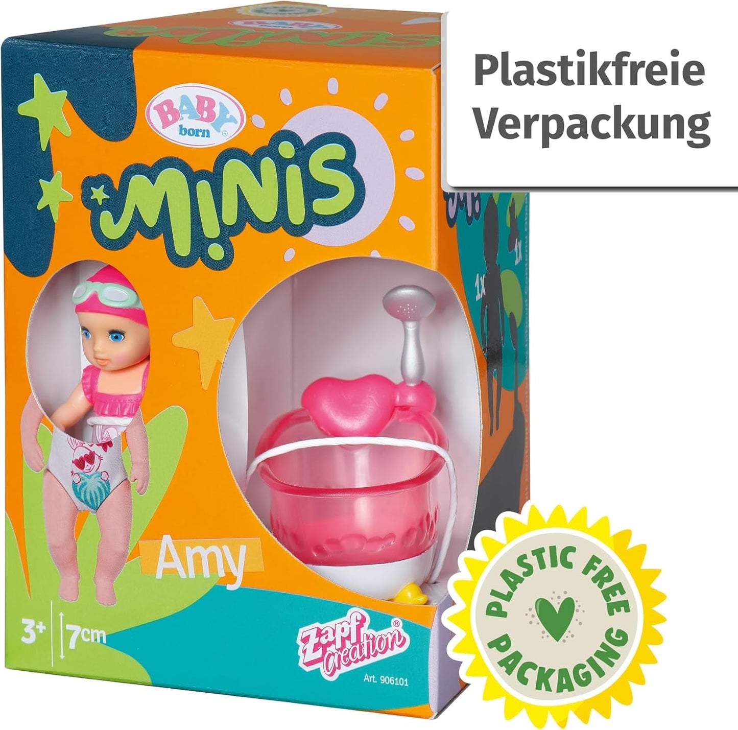 Ensemble de jeu BABY born Minis avec poupée Minis Amy et Duck, 906101 Zapf Creation