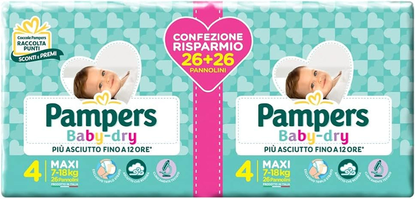 Couches Pampers 81657566 Pantalon Baby-Dry, blanc