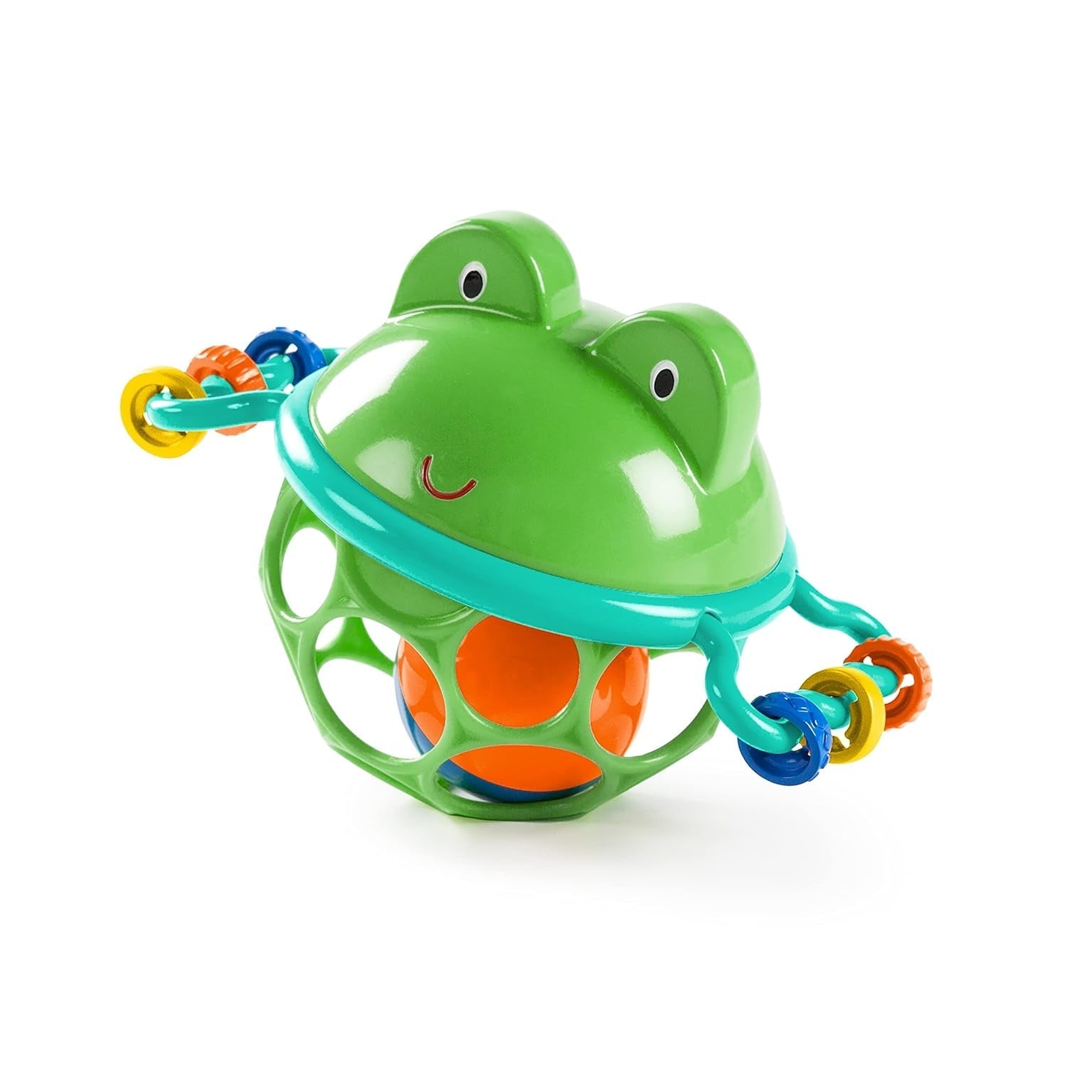 Bright Starts Little Shakers Coffret cadeau 6 pièces – Hochets et anneaux de dentition pour bébé sans BPA, faciles à attraper, unisexe pour nouveau-né +