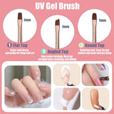 10 pièces Nail-Art-Pinsel, Nagel-Gel-Nagellack-Malpinsel, Zeichenstift, Nagel-Liner-Pinsel et Nagel-Dotting-Stift pour Gel-Nagellack, DIY, Manucure, Salon Zu Hause