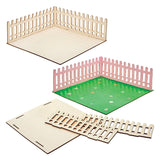 Baker Ross FN256 Mini maison de poupée de jardin en bois - 1 paquet de kit de maison de poupée pour enfants Kit d'artisanat