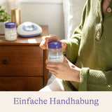 Lansinoh Muttermilchflaschen, 4 X 160 Ml - Zur Sicheren Muttermilch Austellungen - Neues Kompaktes Design Für Verbesserte Stabilität - Mit Stapelbarem Deckel Accessoires Alimentation et Allaitement Bebe Naty Shop