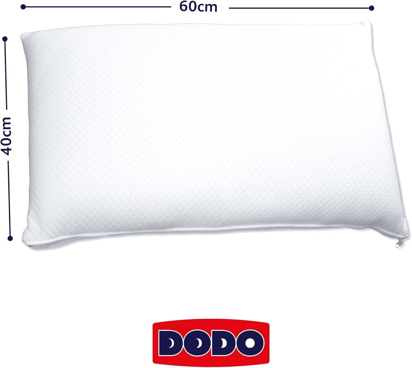 Oreiller DODO, bloc de mousse viscoélastique, blanc, 1 unité (Lot de 1) Oreillers standards Naty Shop