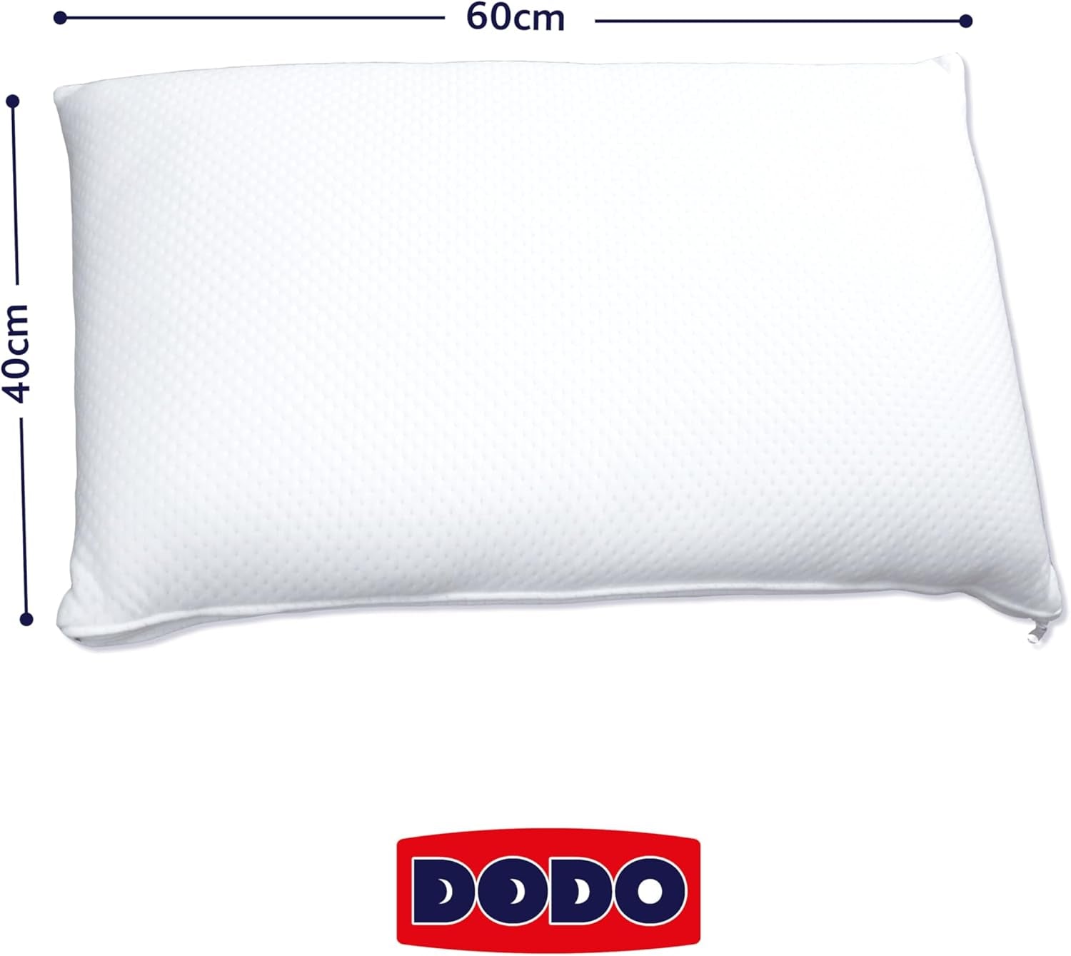 Oreiller DODO, bloc de mousse viscoélastique, blanc, 1 unité (Lot de 1) Oreillers standards Naty Shop