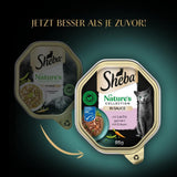 SHEBA Nourriture humide pour chats, Collection Nature's en sauce au saumon, 2 x 11 x 85 g