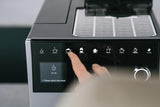 Melitta CI Touch - Machine à expresso entièrement automatique avec système de lait, machine à expresso avec moulin à café intégré et mousseur à lait, par ex. pour expresso ou cappuccino, argent
