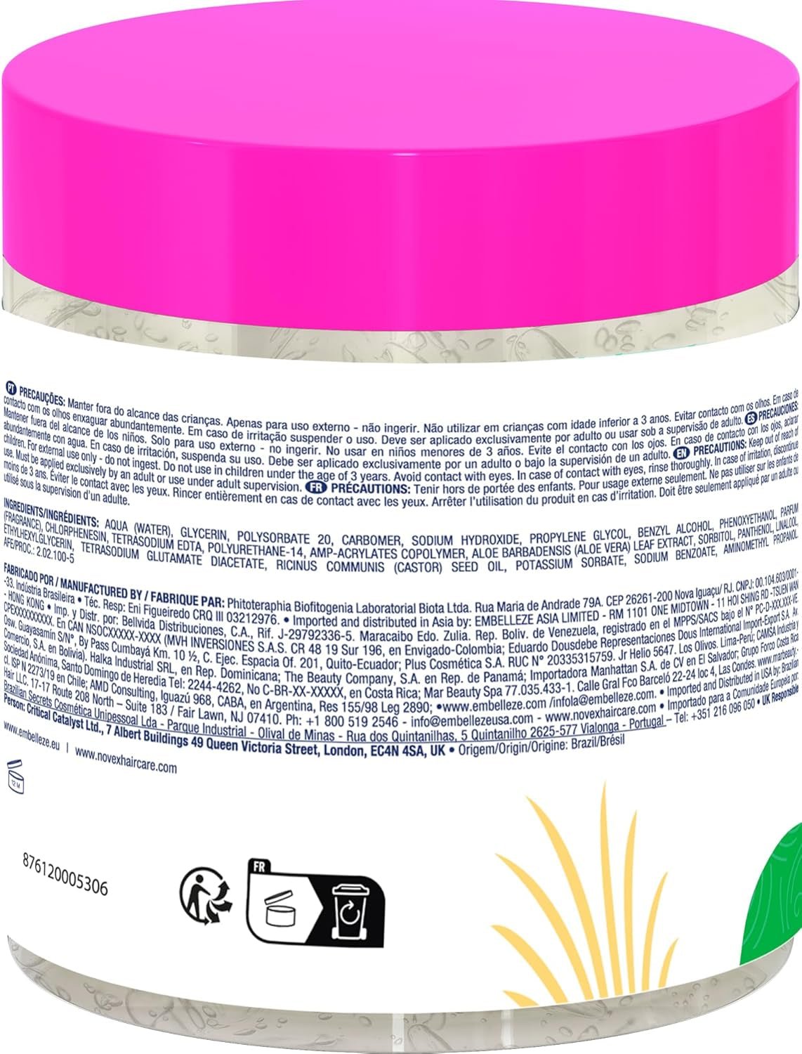 Elastique cheveux NOVEX Mes Petites Boucles Enfants - Bain et Soin Naty Shop
