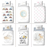Linge de lit enfant, lapin et étoiles, coton Linge de lit - enfant Naty Shop