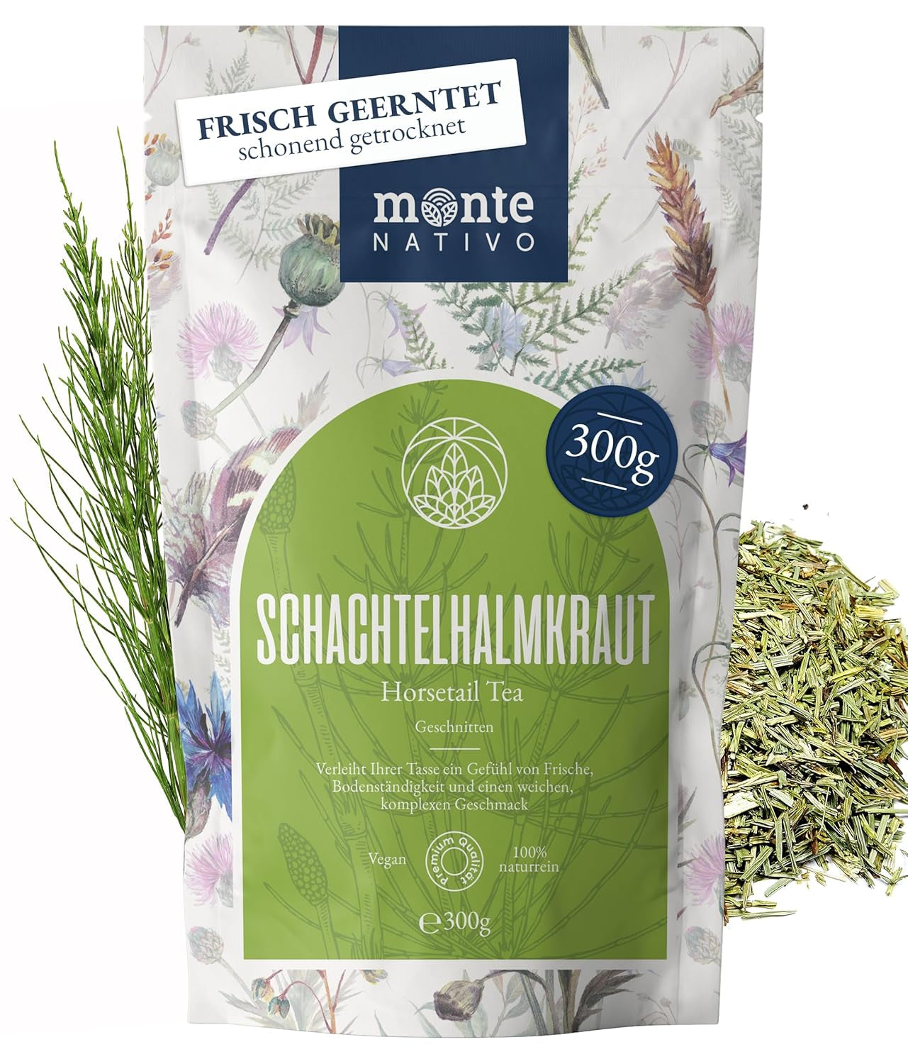 Poudre de matcha de cérémonie Monte Nativo (40 g) - parfaite pour le thé matcha, les lattés et les smoothies - thé vert du Japon - qualité cérémonielle, dans une boîte en métal - 100% pur, sans gluten, finement moulu