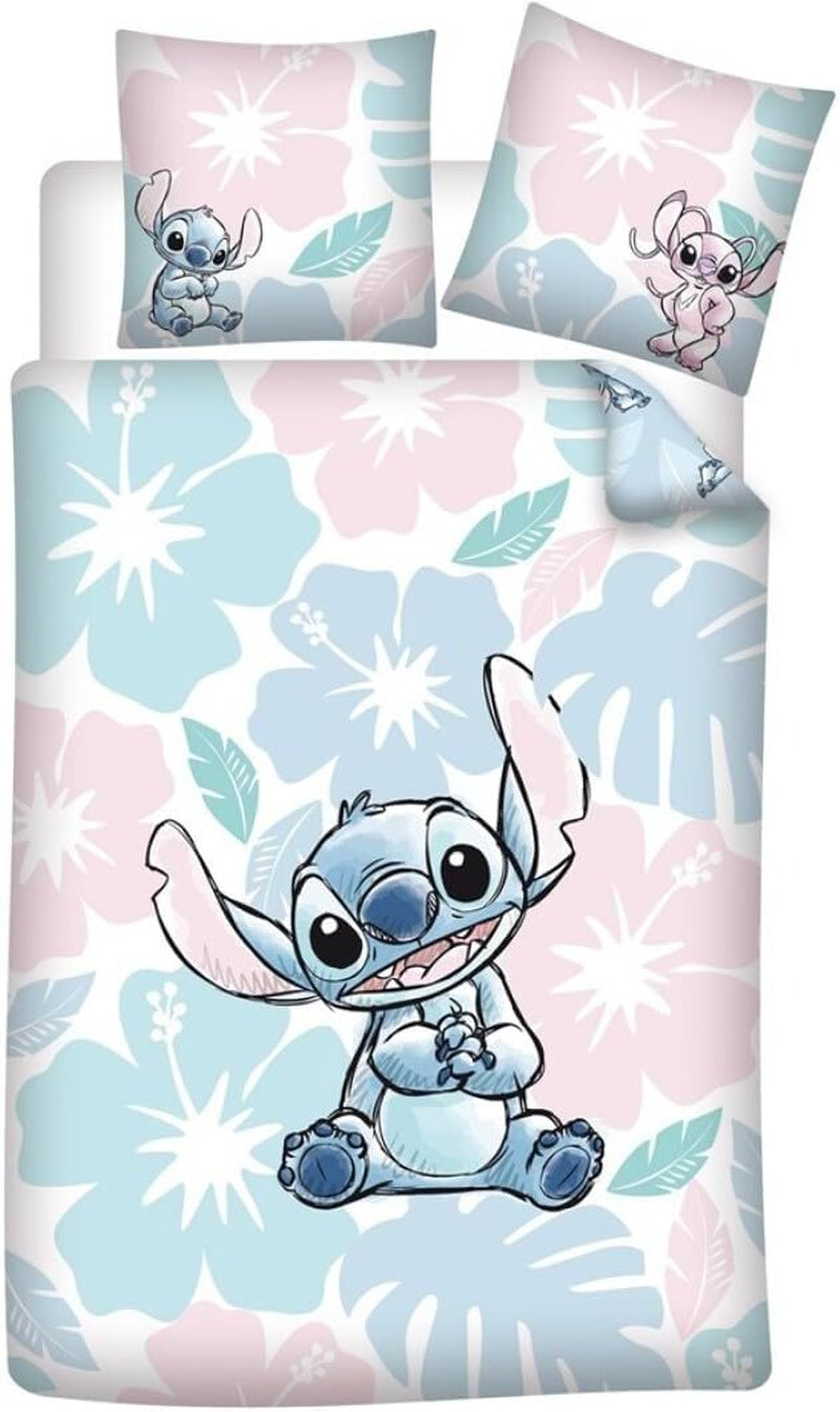 Literie Stitch Flowers Pour lit simple Literie - enfant Naty Shop Default Title