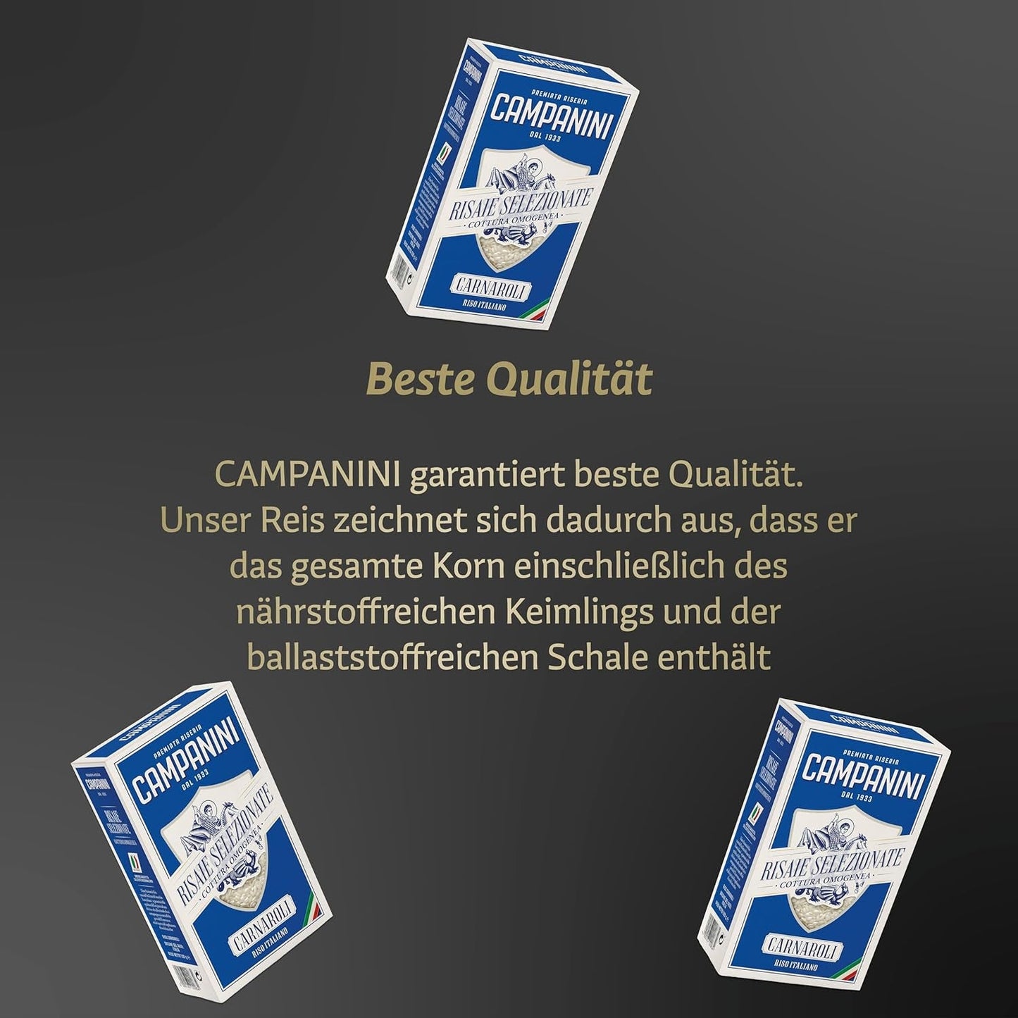 RISO CARNAROLI | Risotto au Riz | 500 g d'Italie | Risottos et soupes | RISERA CAMPANINI
