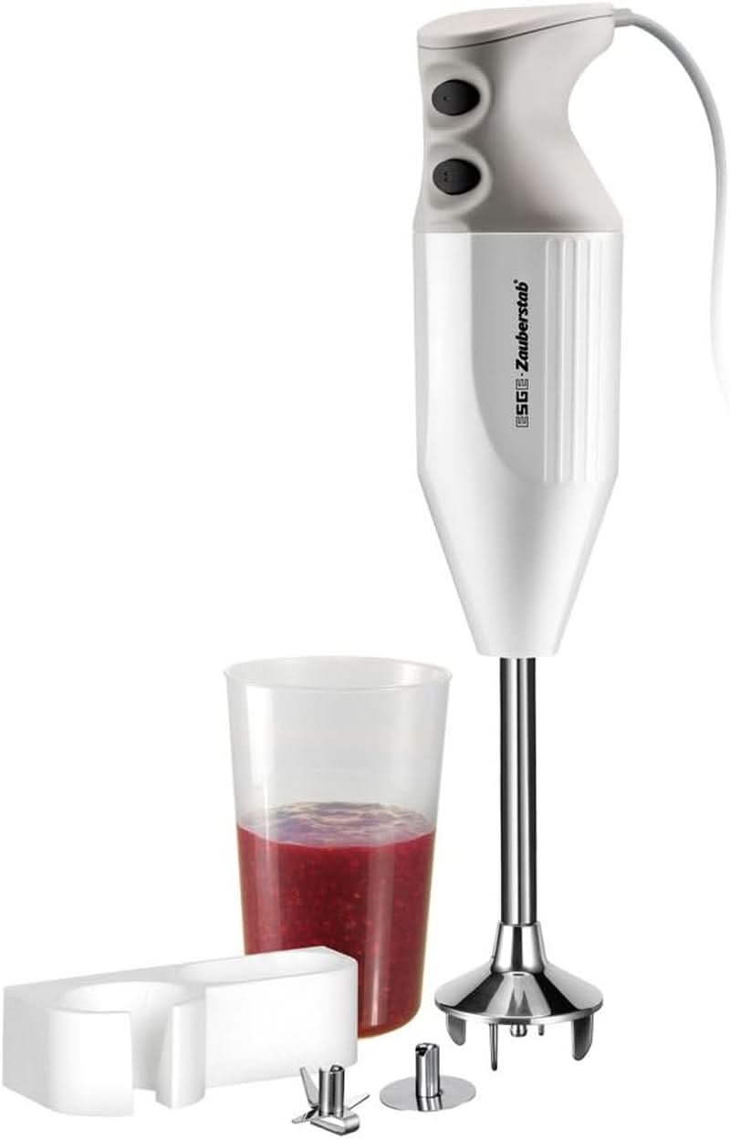 Esge-Zauberstab M 122 S, Stabmixer Weiß, Mit Zubehör, Jusqu'à 14 000 U/Min, 90310 Kitchen Naty Shop