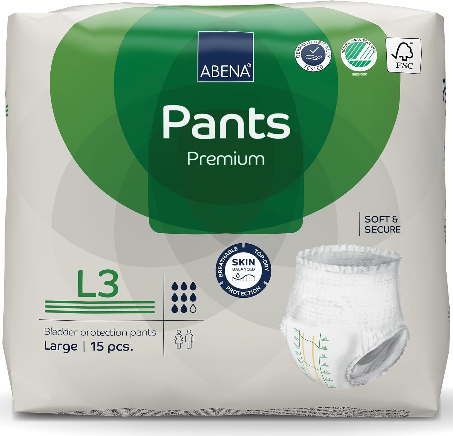 Couches L3, paquets de 6 – 90 couches