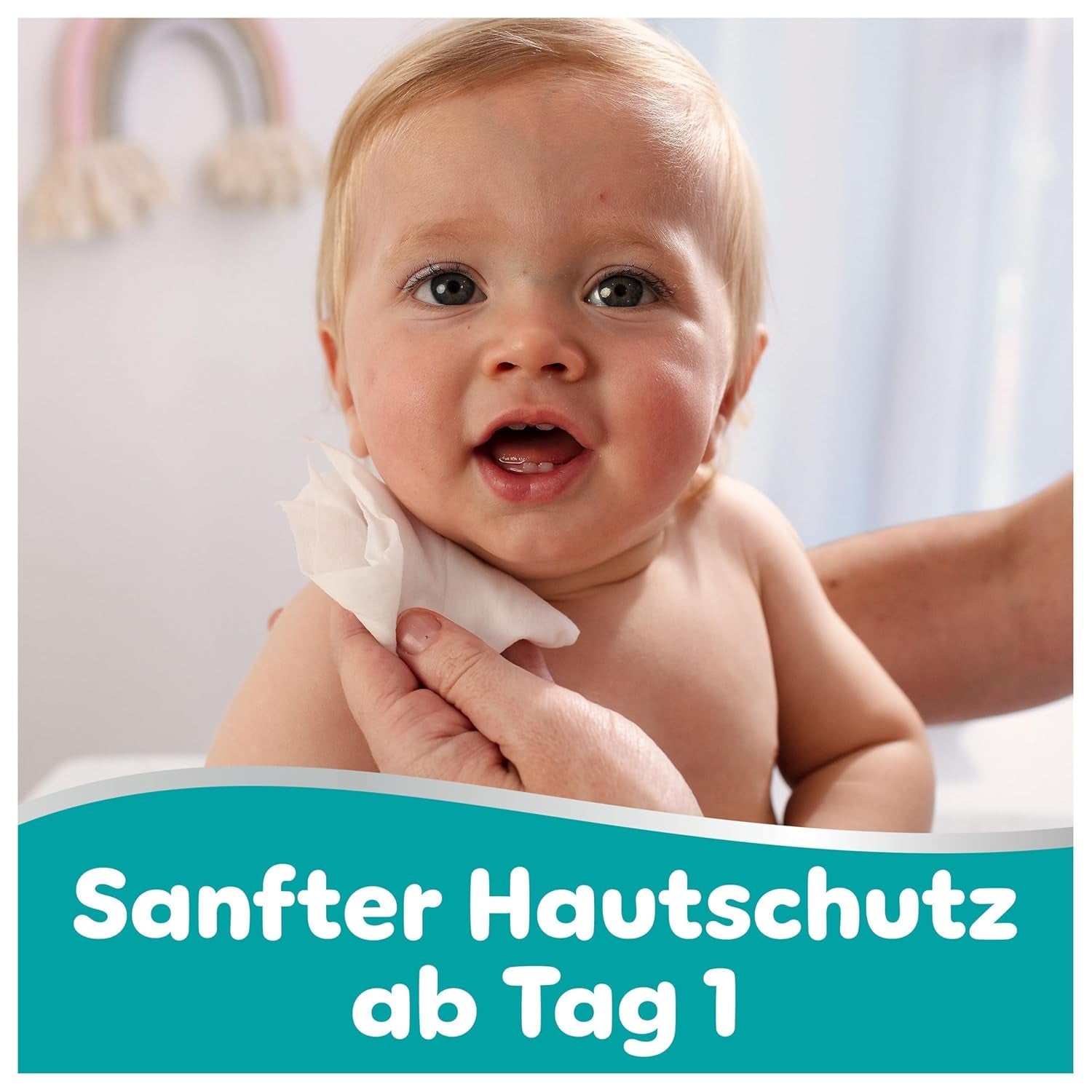 Lingettes pour bébé Pampers 99 % d'eau, 12 paquets de 60 lingettes chacun = 720 lingettes pour bébé, lotion légère 99 % d'eau