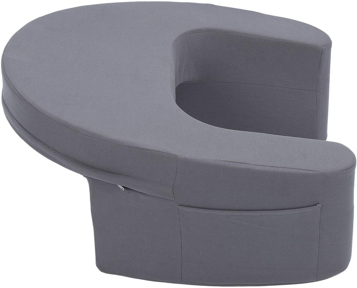 Oreiller de lecture pour lit et canapé, oreiller de jeu, oreiller pour ordinateur portable, oreiller de jeu avec accoudoirs et poche latérale, pour adultes jouant, lisant, regardant la télévision, jouant sur le canapé