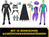 DC Batman Adventures Ensemble de figurines Batman contre le Joker, 30 cm - 2 figurines entièrement mobiles avec 12 vitesses pour un jeu de rôle passionnant, jouet pour 4 enfants et plus Naty Shop