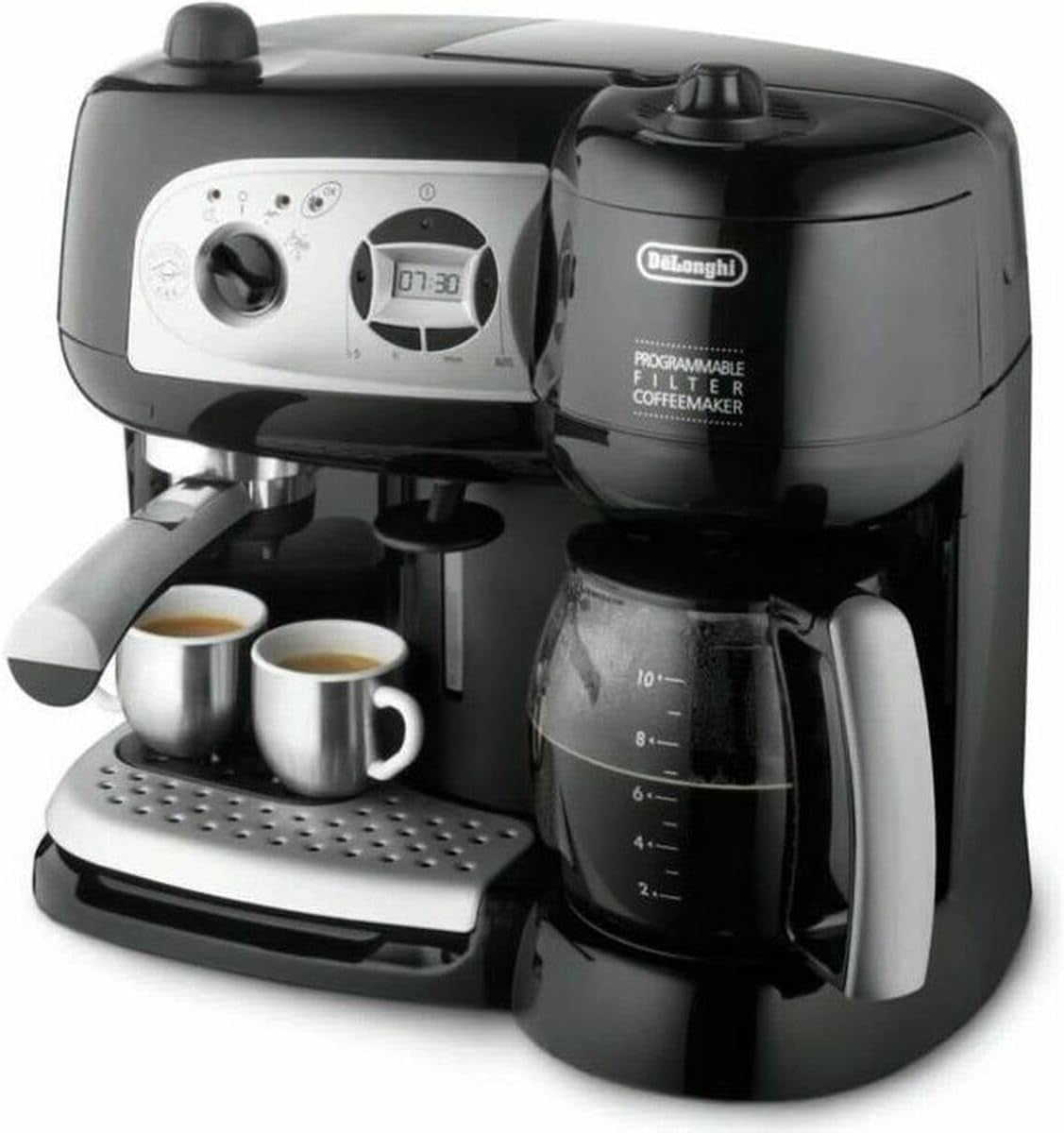 De'Longhi BCO264.1 Machine à expresso et à café en un, avec pompe, noir, 38 x 24 x 35 cm