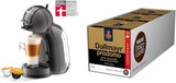 NESCAFÉ DOLCE GUSTO Krups KP1238 Mini Me Machine à capsules de café, 15 bars, compacte, machine à café haute pression, plus de 30 créations de café, taille de boisson au choix, noir/anthracite avec Dallmayr Prodomo