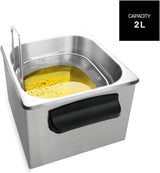 Taurus Professional 2 plus - Friteuse à huile, 2 litres, 1700 W, inox 18/8 Electroménager Naty Shop