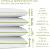 Oreiller orthopédique de soutien du cou pour 80X40, 800X400 mm, oreiller viscoélastique, oreiller viscoélastique, oreiller, oreiller cervical en mousse à mémoire de forme, mousse visco, sommeil, blanc (710 x 420 x 120 mm) Oreillers orthopédiques cervicaux Naty Shop