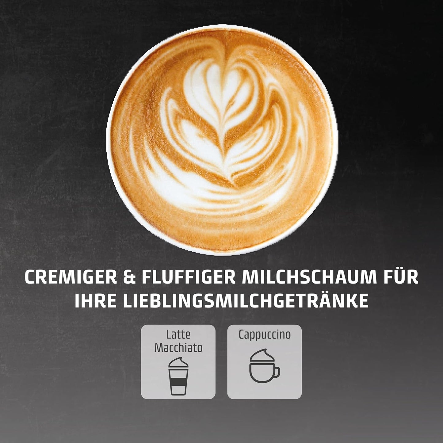 Caso Espresso Gourmet - Machine à expresso porte-filtre en acier inoxydable, puissante pompe Ulka 19 bars, avec mousseur à lait, pour café moulu ou capsules de café ESE, pour 2 tasses, avec chauffe-tasses