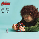 LEGO Marvel Iron Man Mech contre. Ultron - Jouet de super-héros avec 2 figurines - Figurine avec bras, jambes et doigts mobiles - Cadeau pour garçons et filles à partir de 6 ans 76307 Besuche den LEGO-Store Building Sets
