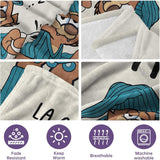 Couverture en flanelle Juratar pour papa - cadeau pour anniversaire, fête des pères et Noël - 152 X 130 cm Lits et couvertures Besuche den Juratar-Store