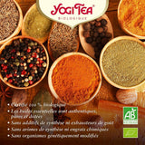 Yogi Tea - Thé ayurvédique épicé bio Kurkuma Chai sans caféine mélange de curcuma, cannelle et gingembre Yogi Tea en vrac 8 x 90 g (720 g) paquet cadeau idéal