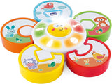 Chicco Talking Farm Jouet pour bébé bilingue italien/anglais avec animaux, lumières et sons, 3 options de jeu, jouet d'apprentissage électronique - Jouet pour bébé de 1 à 4 ans Naty Shop Puzzle électronique