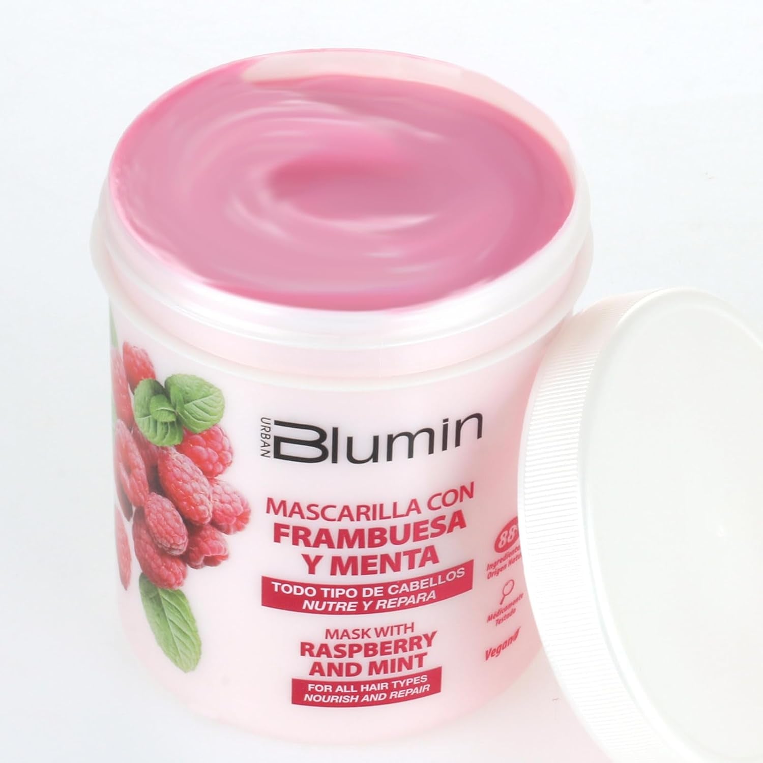 Masque capillaire à l'huile de framboise et de menthe Urban, 700 ml Naty Shop masque capillaire