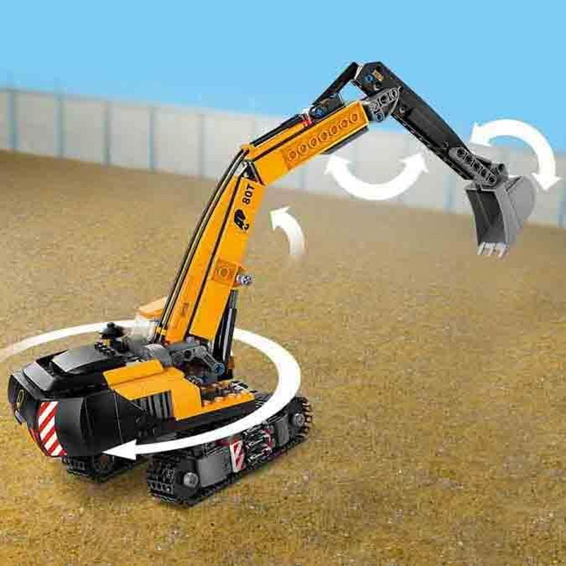 Pelle sur chenilles LEGO City, pelle jouet pour enfants à partir de 8 ans, jouet de construction avec modèle de pelle, camion à construire avec accessoires et 3 figurines 60420 Jeux de construction Besuche den LEGO-Store