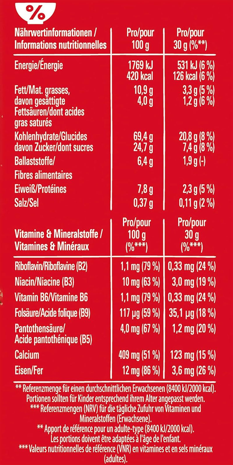 Nestlé Céréales, Knusprige Frühstücks-Cerealien Mit Der Typischen -Waffel Und Köstlicher Schokolade, 1Er Pack (1 X 330G) Cereale Naty Shop