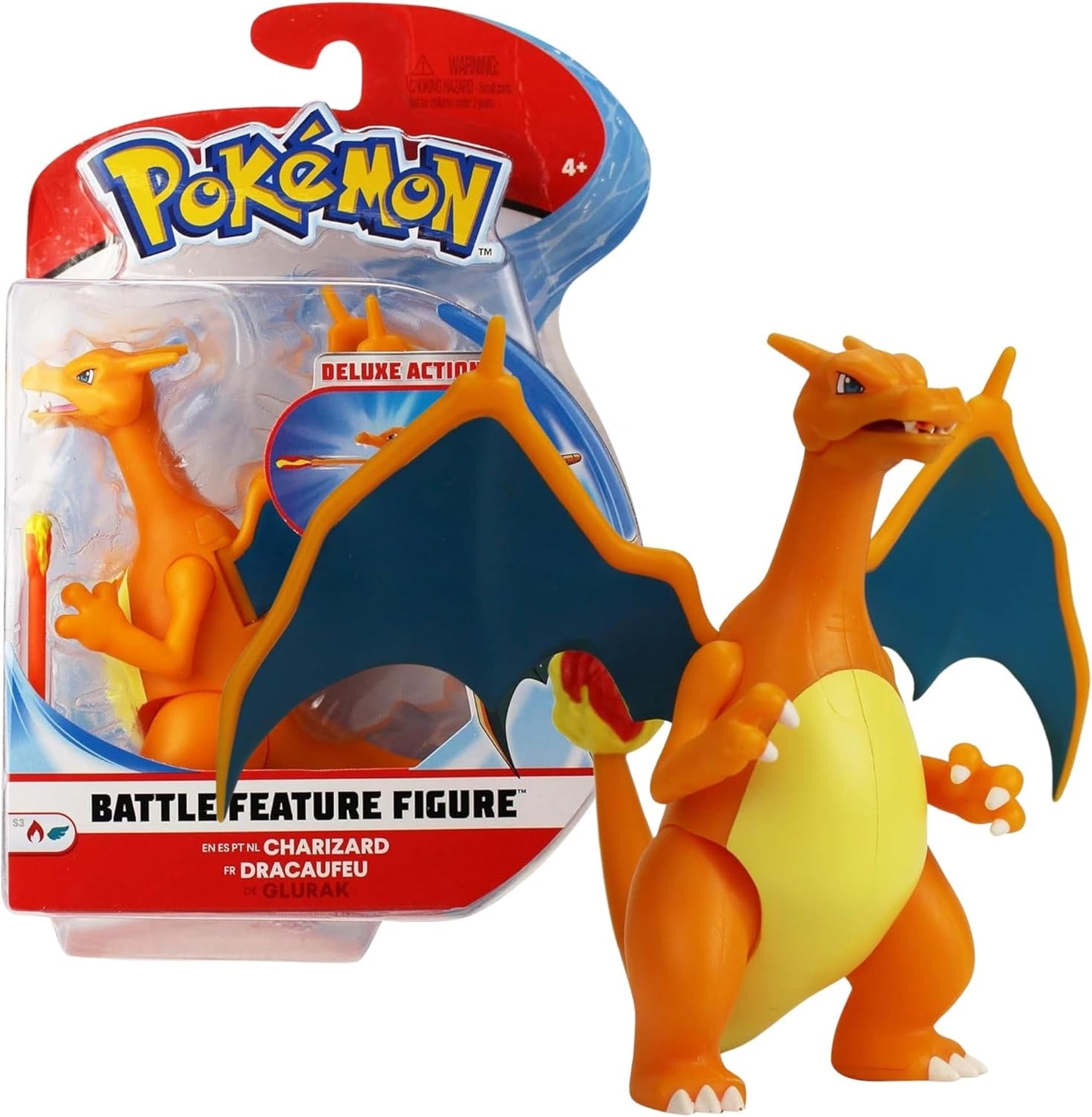 Pokémon PKW0368 - Figurine de combat - Figurine mobile officielle Glurak 11,5 cm Figurines d'action Naty Shop Titre par défaut
