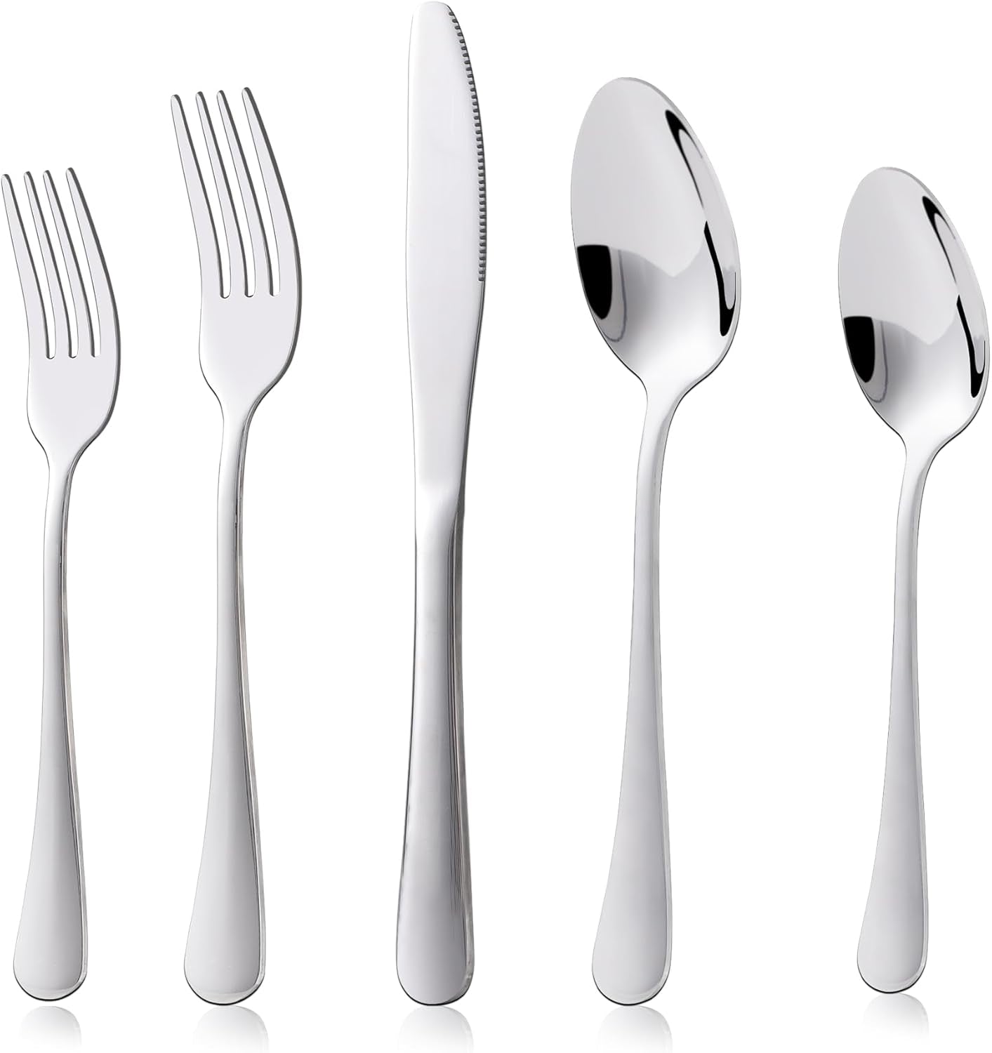 Ménagère Kitchenboss pour 6 personnes : Ménagère 20 ou 30 pièces Kitchen Naty Shop Argent 20 pièces