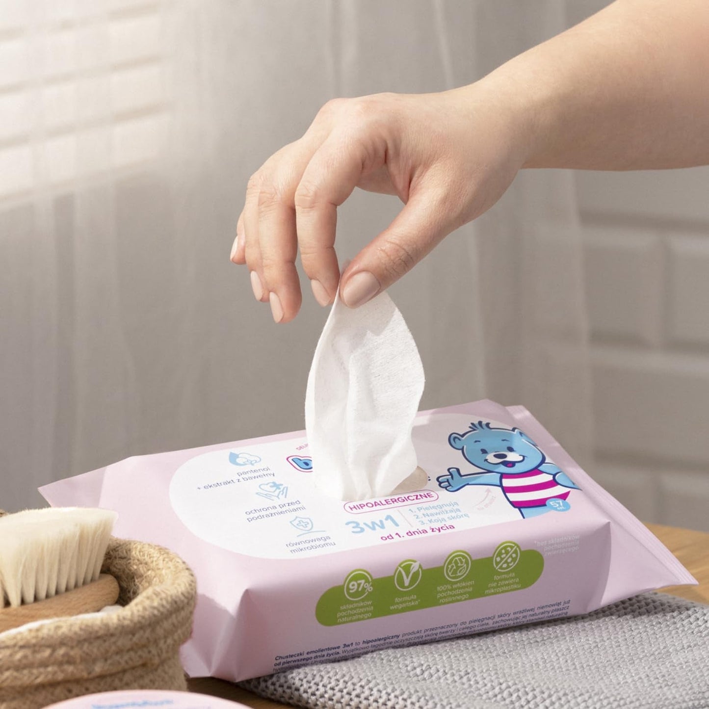 Lingettes 3 en 1 4x57 pcs