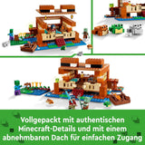 LEGO Minecraft The Frog House, maison de jouets avec figurines dont zombie, slime et noyé, ainsi que des accessoires tels qu'un bateau jouet et un établi, cadeau pour garçons et filles à partir de 8 ans 21256 Jeux de construction Besuche den LEGO-Store