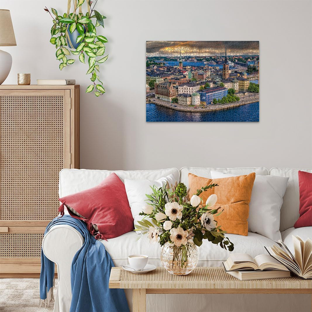 Ravensburger Puzzle Lieux Scandinaves 12000114 - Stockholm, Suède - Puzzle 1000 pièces pour adultes et enfants de plus de 14 ans Puzzle Naty Shop