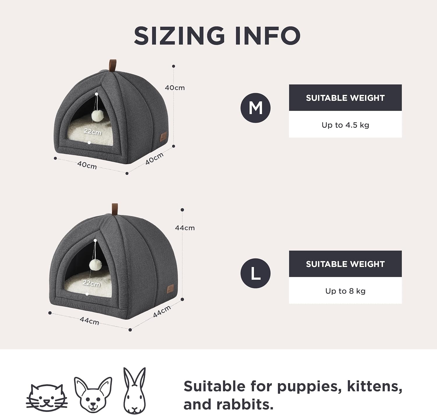 Couvertures et meubles, Animaux, Grottes et maisons, Chats, Lits pour chats, Chats - lits, matelas